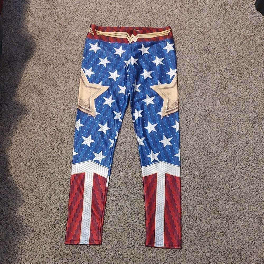 DC Comic Wonder Woman Silk Leggings